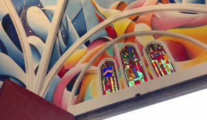 Calais : une fresque contemporaine à l’église Saint-Pierre