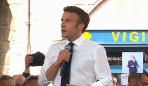 Présidentielle: "Le 24 avril est un référendum pour ou contre la fidélité à nos valeurs" (Macron)
