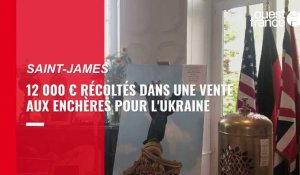VIDEO. À Saint-James, 12 000 € récoltés pour l'Ukraine dans une vente aux enchères caritative
