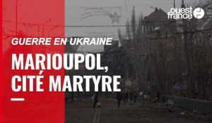 VIDÉO. Guerre en Ukraine : à Marioupol, les Ukrainiens vivent au milieu de bâtiments détruits et de tombes