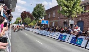 Aire-sur-la-Lys : Premier passage sur la ligne d'arrivée