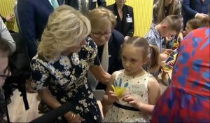 US First Lady Jill Biden visits Ukrainian refugee children