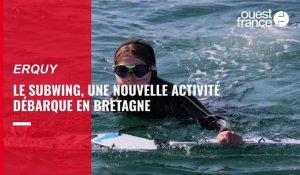 VIDEO. Le subwing, une nouvelle activité nautique débarque en Bretagne 