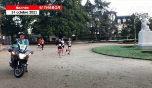 VIDÉO. Marathon Vert. Les premières coureuses entrent au parc du Thabor à Rennes
