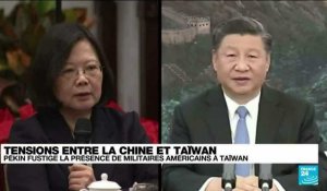 Tensions entre la Chine et Taïwan : Pékin fustige la présence de militaires américains à Taïwan