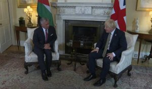 Boris Johnson accueille le roi Abdallah II de Jordanie à Downing street