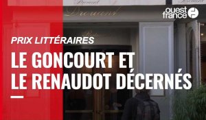 VIDÉO. Les prix littéraires Goncourt et Renaudot décernés à Mohamed Mbougar Sarr et Amélie Nothomb