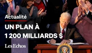 Biden signe sa grande loi d'infrastructures (et savoure une fugace éclaircie)