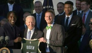 NBA: les Milwaukee Bucks reçus à la Maison Blanche