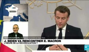 Rencontre Biden/Macron à Rome : l'heure de la réconciliation ?