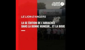 VIDÉO. Au Lion-d’Angers, la course d’obstacles l’Arrachée est arrosée et boueuse