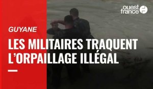 VIDÉO. En Guyane, les militaires traquent l'orpaillage illégal