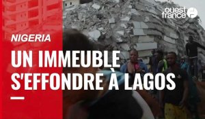 VIDÉO. Nigéria : au moins quatre morts dans l'effondrement d'un immeuble à Lagos, des dizaines d'ouvriers ensevelis