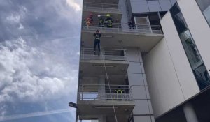 Des exercices réels pour sept sapeurs-pompiers volontaires
