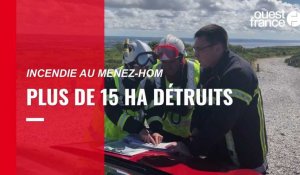 VIDÉO. Un incendie ravage 60 ha d'espaces naturels du Menez-Hom