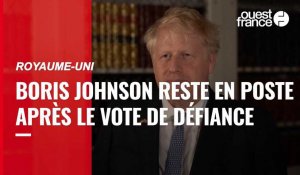 VIDÉO. Le Premier ministre britannique Boris Johnson reste en poste après un vote de défiance