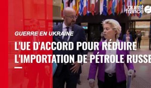 VIDÉO. Guerre en Ukraine : un accord de l'UE pour réduire de 90 % les importations de pétrole russe