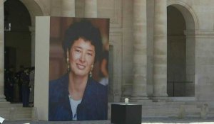 Hommage à Françoise Rudetzki: début de la cérémonie aux Invalides