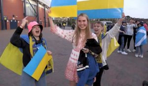 A Glasgow, la joie des supporters de l'Ukraine après la victoire face à l'Ecosse