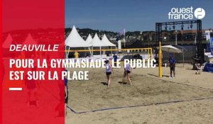 VIDÉO. Pour la Gymnasiade, le public est sur la plage de Deauville 