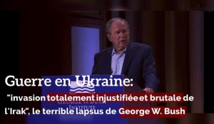 Guerre en Ukraine: "Invasion totalement injustifiée et brutale de l'Irak", le terrible lapsus de George W. Bush