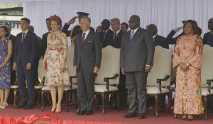 RDC: le roi Philippe de Belgique et le président Tshisekedi participent à une cérémonie