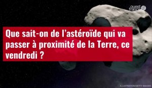 VIDÉO. Que sait-on de l’astéroïde qui va passer à proximité de la Terre, ce vendredi ?