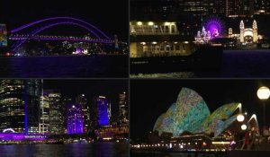 Les monuments de Sydney s'illuminent pour le jubilé de platine de la reine Elizabeth II