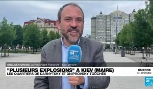 Explosions à Kiev : "On ne connaît pas encore les cibles des attaques"