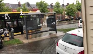 Inondation lors de l’orage de ce samedi soir boulevard de Bapaume à Amiens