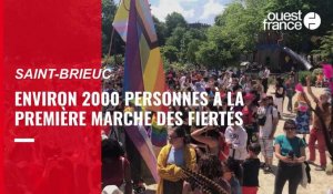 VIDÉO. Environ 2 000 personnes à la Marche des fiertés à Saint-Brieuc 