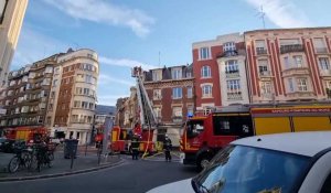 Lille : incendie au niveau du chéneau d'un immeuble, pas de victimes