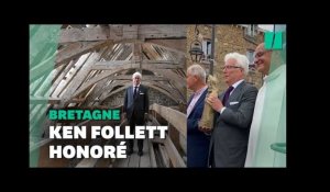 Ken Follett visite la cathédrale bretonne qu’il a aidé à restaurer