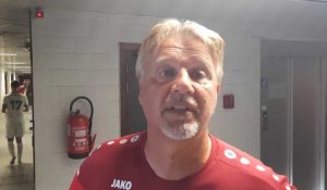 La réaction de Michael Browaeys, le coach d'Anvaing, après le revers 4-1 en coupe de Belgique sur la pelouse du Vlaamse Ardennen