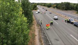 Une motarde d'une trentaine d'années perd la vie sur l'A26 près de Saint-Omer