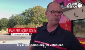 VIDÉO. Incendie dans la forêt de Brocéliande : Jean-François Gouy, contrôleur général, fait le point 