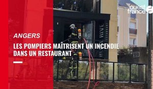 À Angers, les pompiers maîtrisent un incendie dans un restaurant, promenade de Reculée