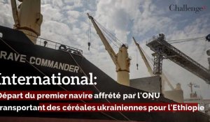 International : départ du premier navire affrété par l’ONU transportant des céréales ukrainiennes pour l’Ethiopie