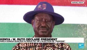 Kenya : le candidat perdant Odinga rejette le résultat de l'élection présidentielle