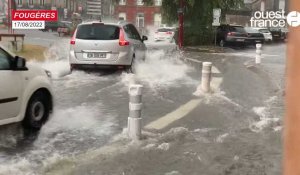 VIDÉO. Une pluie diluvienne provoque des inondations à Fougères