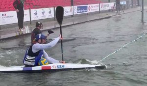 Mondiaux kayak-polo : corner français contre la Belgique - seniors hommes