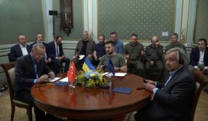 Ukraine: Erdogan, Zelensky et Guterres entament une réunion à Lviv