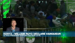 Kenya : William Ruto élu président, scènes de chaos à la Commission électorale