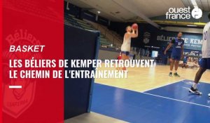 VIDÉO. Basket : Les Béliers de Kemper sont de retour à l'entraînement