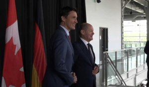Le chancelier allemand Scholz rencontre le Premier ministre canadien Trudeau à Montréal