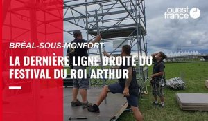 VIDÉO. Le montage du festival du Roi Arthur a débuté, à Bréal-sous-Montfort