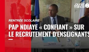 VIDÉO. Rentrée scolaire : Pap Ndiaye « confiant » sur  le recrutement d'enseignants