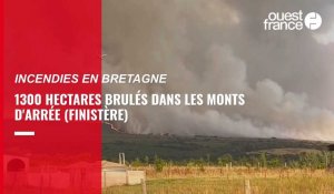 VIDÉO. Incendie dans les Monts d'Arrée : le feu a déjà détruit 1 300 hectares sur le toit de la Bretagne