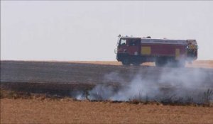À Cattenières, dix-neuf hectares de champ partis en fumée entraînent l’arrêt du trafic ferroviaire