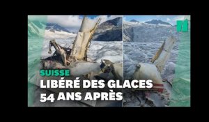 L’épave d’un avion retrouvée sur un glacier suisse 54 ans après son crash